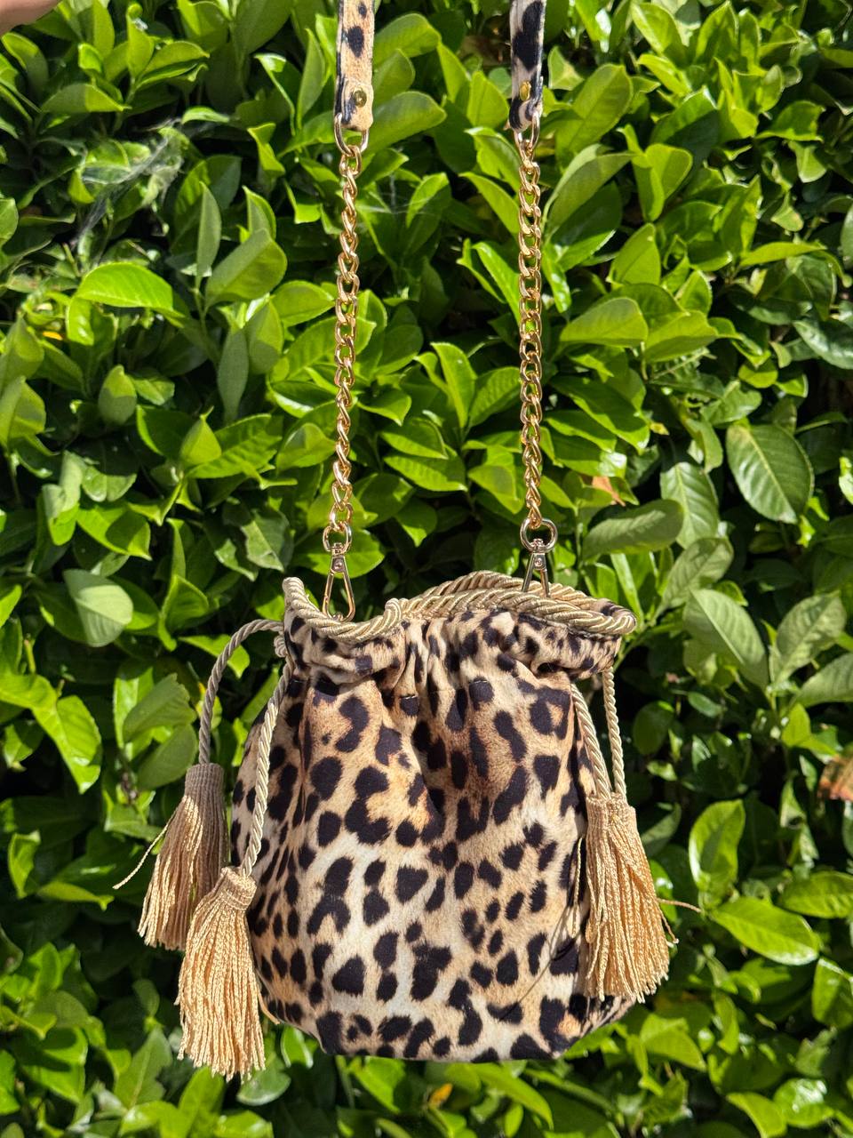borsa BRIGITTE leopardo oro