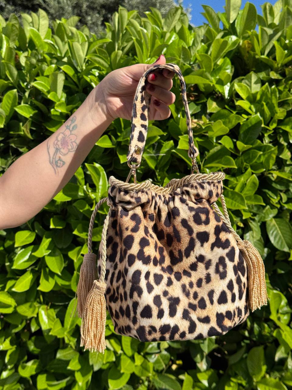 borsa BRIGITTE leopardo oro - Foto 3